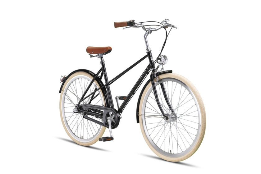 Altec Palermo 3F 28 pouces Vélo Femme 52 cm Noir Brillant