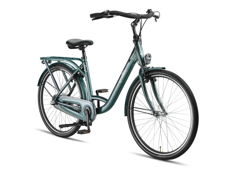 Altec sweet moederfiets 28 inch 50 cm dames 3v rollerbrake groen