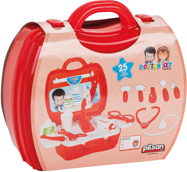speelgoed doktersset rood 26-delig