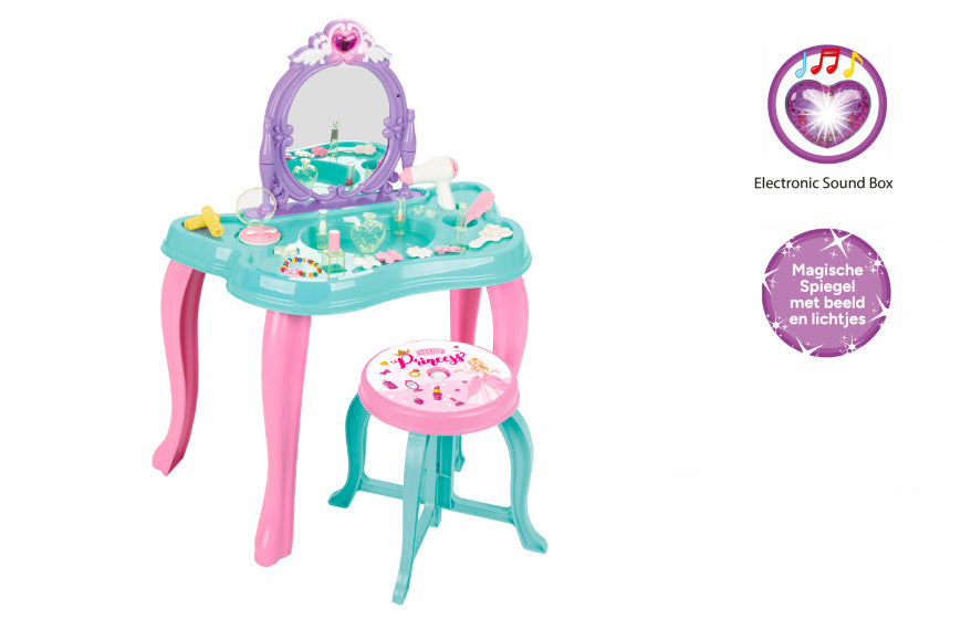 Pilsan Make-up tafel lichten geluidseffecten paars