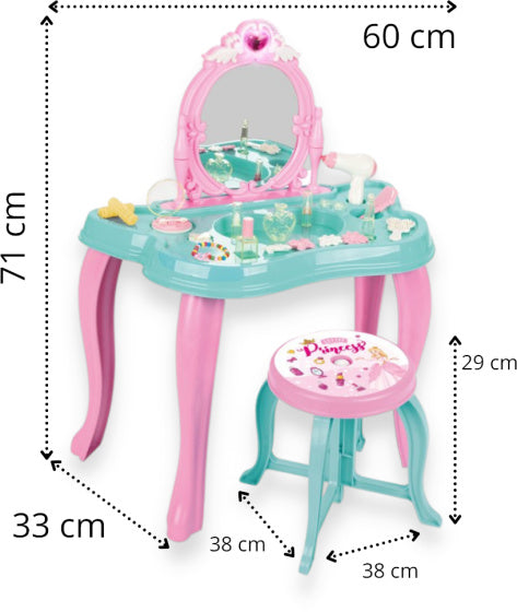 Magic make-up tafel licht- en geluidseffecten paars