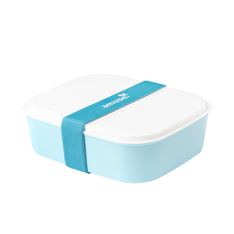 Amuse basic lunchbox 3-in-1 blauw 6-delig