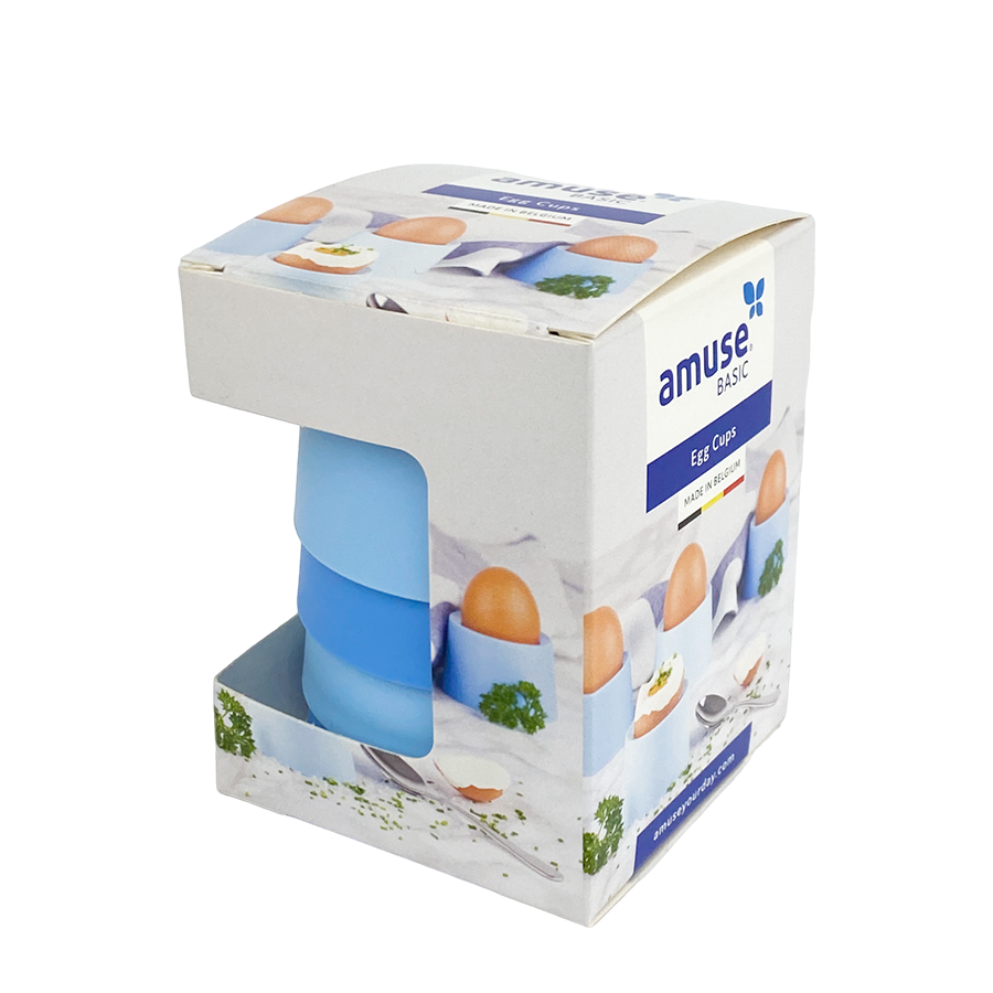 Amuse eierdopje soda blue 4 stuks