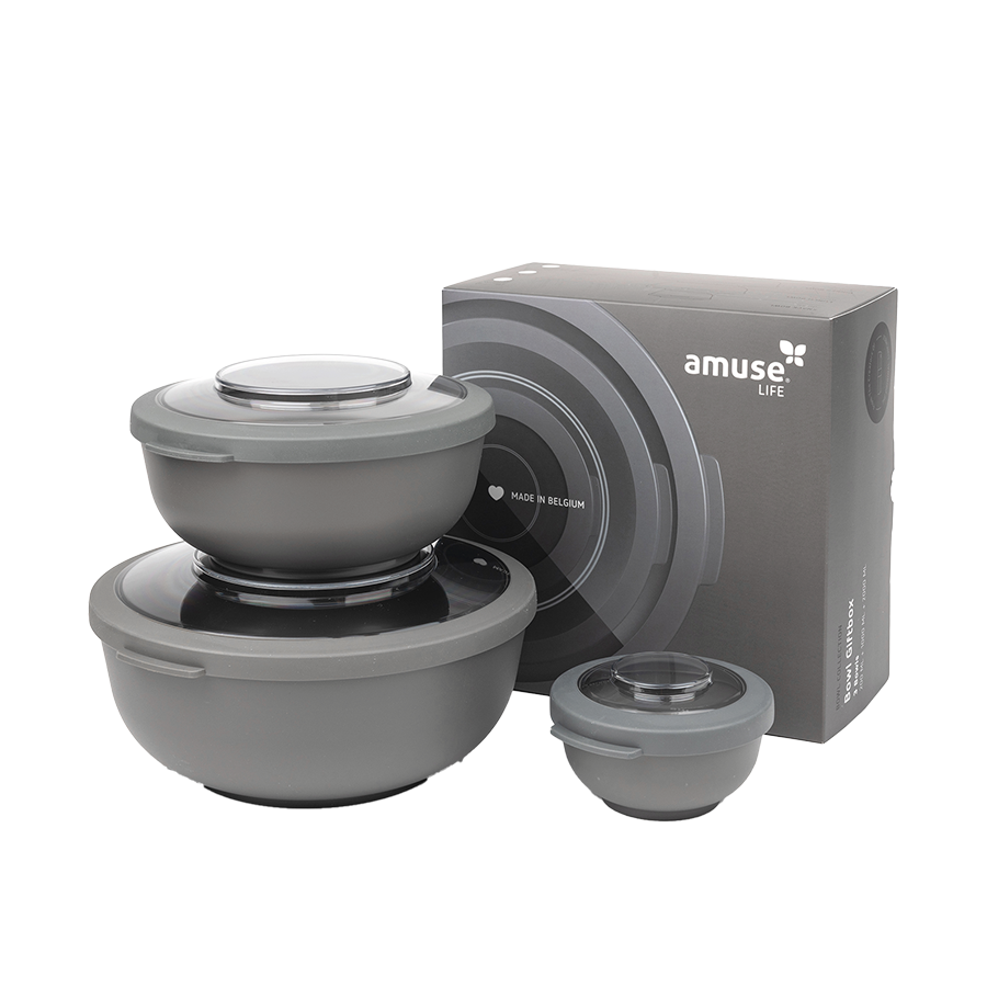 Amuse life bowlset grijs 6-delig