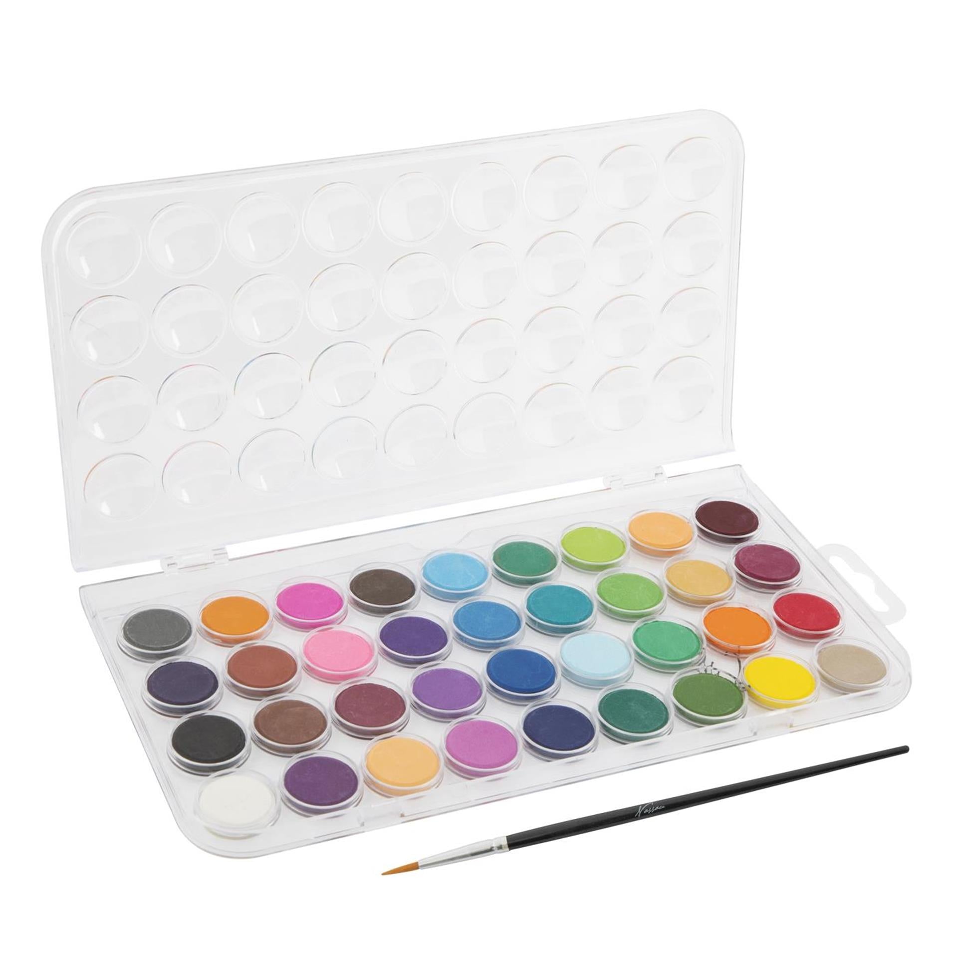 Creatieve hobbygroep kleurenpallet aquarel, 36 kleuren