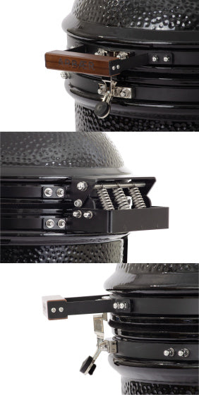 Kamado Large Solo Ø 21 inch zonder Frame Keramisch Zwart