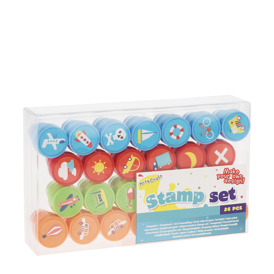 Stempelset figuren, 26dlg.