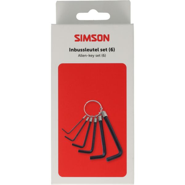Simson inbussleutelset 6-delig