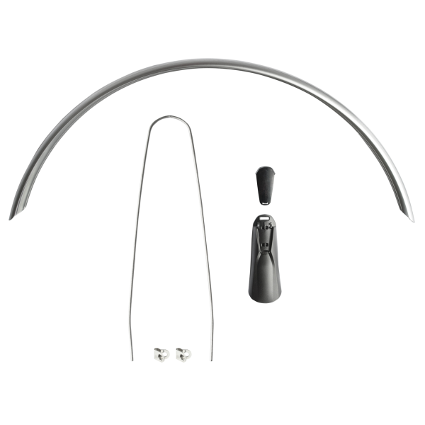 Garde-boue arrière Eurofender Snello 28 x 46 mm - titane fumé
