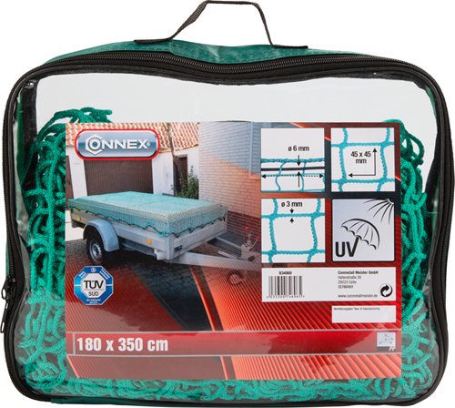 Connex veiligheidsnet aanhangwagen 3.5x1.8 - b34069