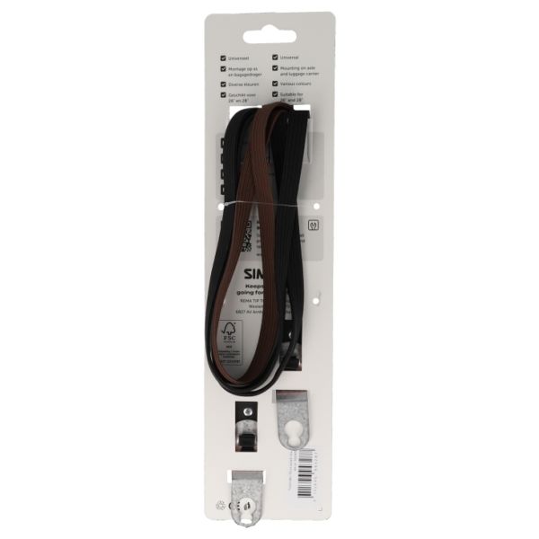 Simson triobinder 71cm - zwart bruin