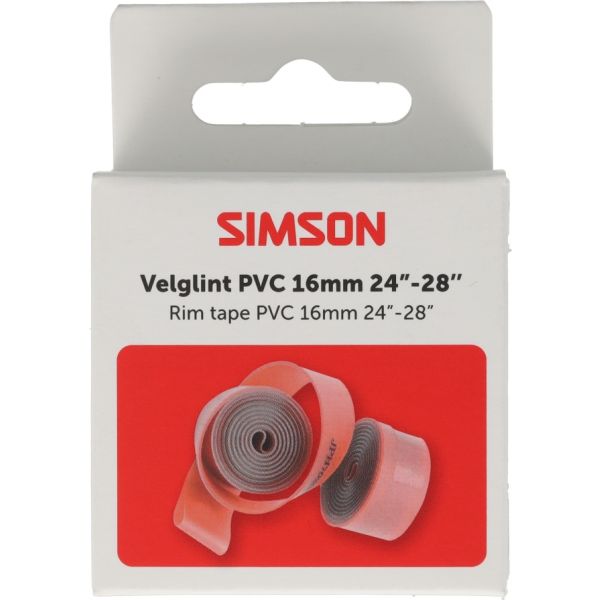 Simson velglint 24i -28i 16mm breed pvc