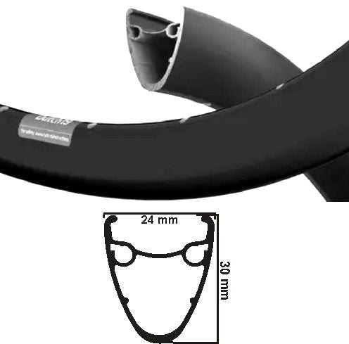 Ryde velg dutch 19 r 28 inch (622) zwart schijf 32 gaats 14g