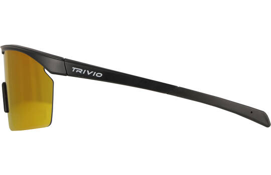 Trivio - fietsbril noa zwart revo rood met extra transparante lens