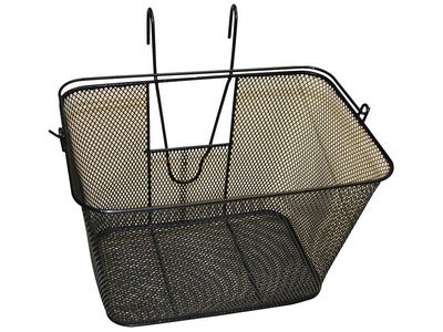 Qt cycle tech mand staal vierkant met haken koplamp uitsparing