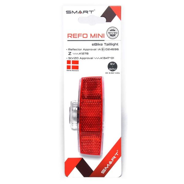 Smart fiets dragerachterlicht refo mini 50 80 mm batterij