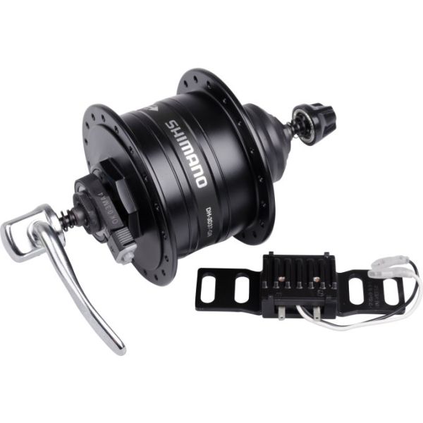 Shimano dynamonaaf hd-3d37 3 watt - 32 gaats - centerlock - snelspanner - zwart