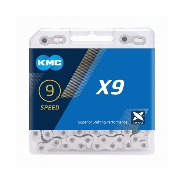 KMC X9 Zilvergrijze Fietsketting