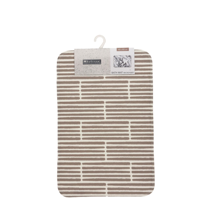 Badmat microvezel brick 60x40cm