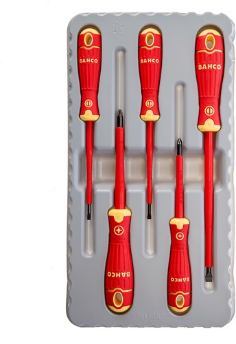 Bahco 5 dlg. geisoleerde schroevendraaier slot-pz | b220.015