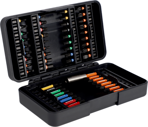 Bahco 66im 54c-1 | 1 4 impact torsie bit set | voor sleuf phillips pozidriv hex torx® tamper robertson schroeven | 54 stuks - 66im 54c-1