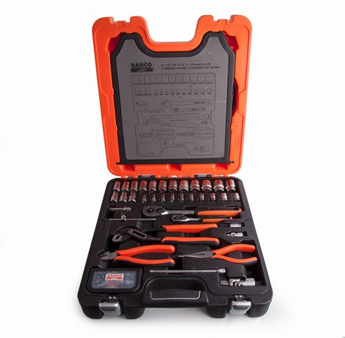 Bahco doppen-gereedschap set 1 4 + 1 2 | 81-delig - s81mix