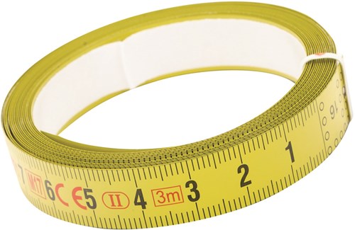 Bahco meetlint | plakrand voor links aflezen | klasse ii | metrisch | 3 m - btl-3-13
