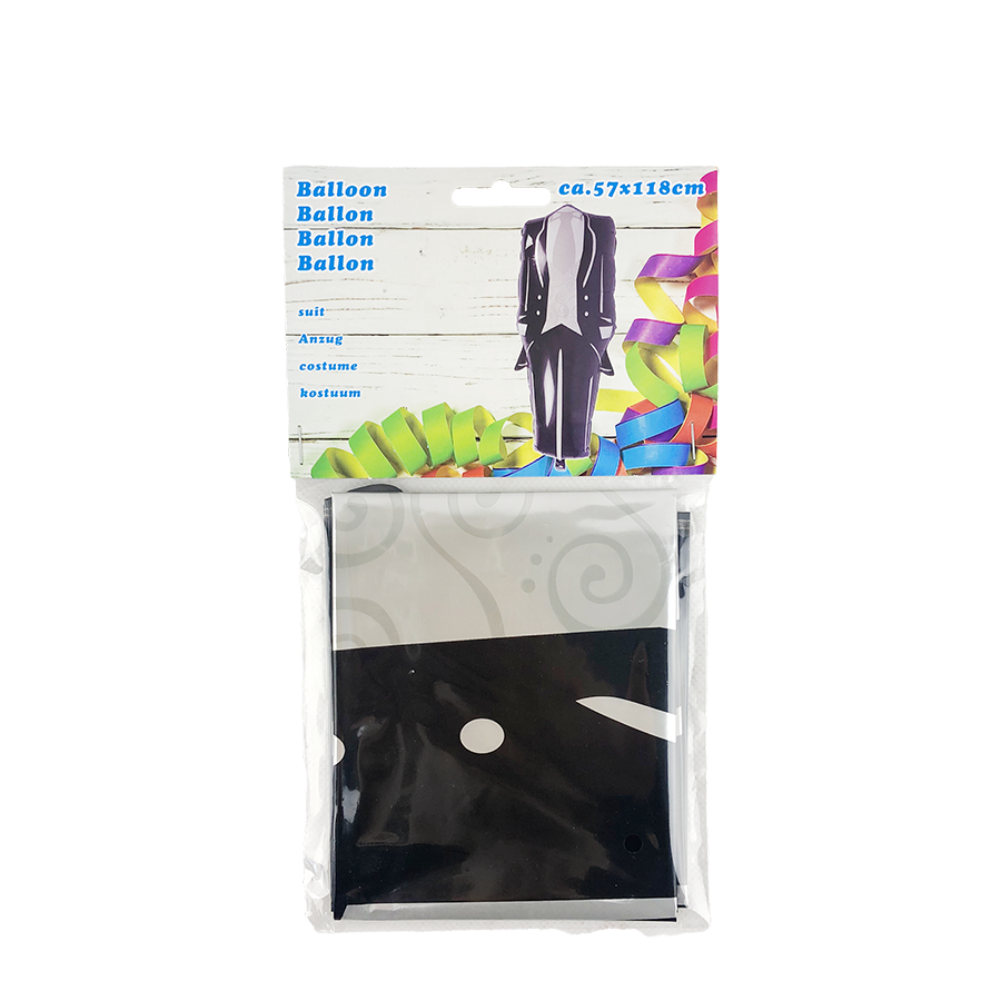 Ballon folie bruiloft kostuum 82x108cm
