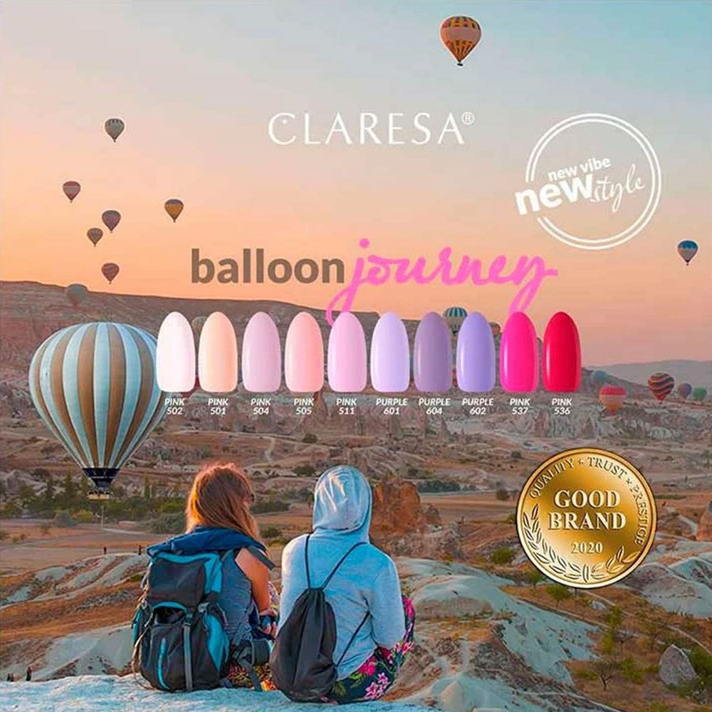 Claresa uv led gellak 5ml roze 504 ballonreis
