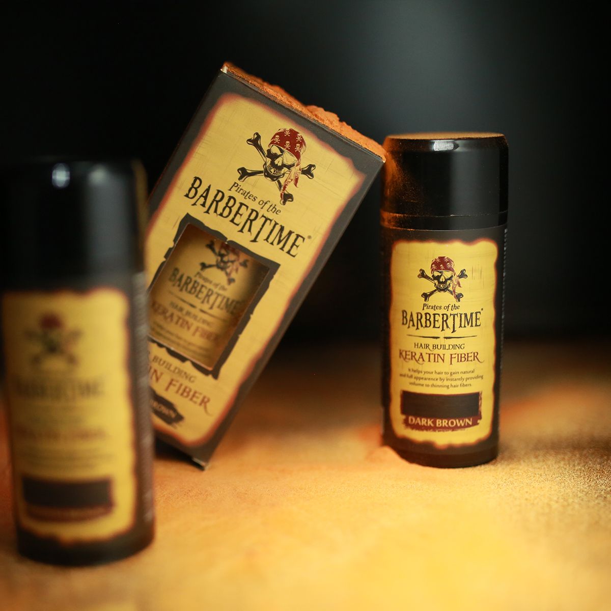 Barbertime haaropbouwende keratinevezel donkerbruin 21gr.