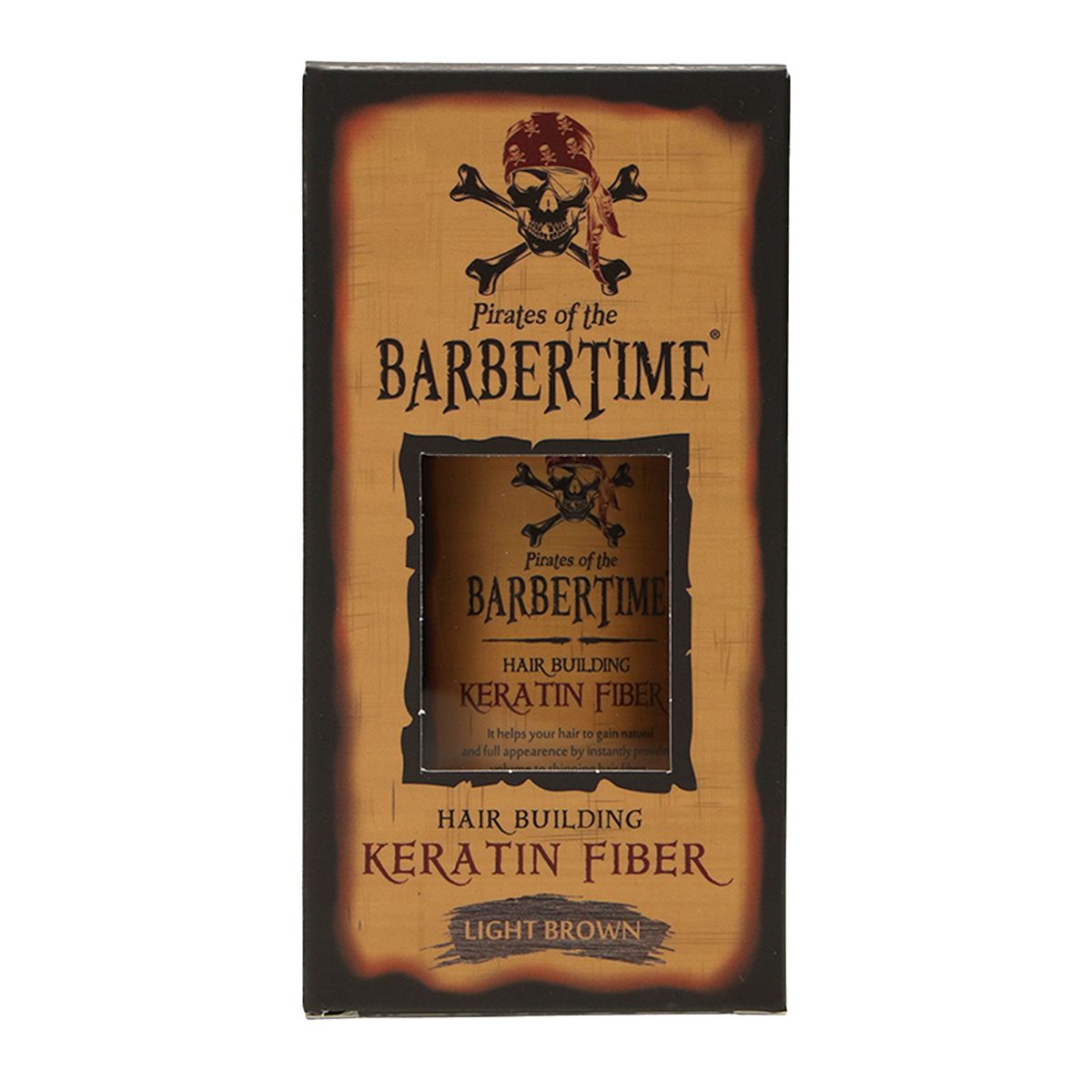 Barbertime haaropbouwende keratinevezel lichtbruin 21gr.