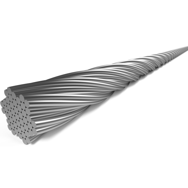 Elvedes schakel binnenkabel 2250 mm 7 x 7 draads rvs ø1,1 mm met n-nippel ø4,5 × 4,5 (doos à 50 stuks) - zilver