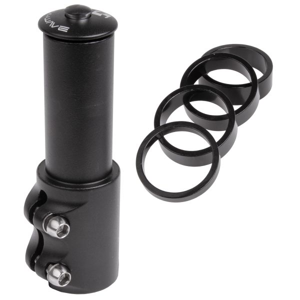 adaptateur de hauteur 28,6 115 28,6 mm noir