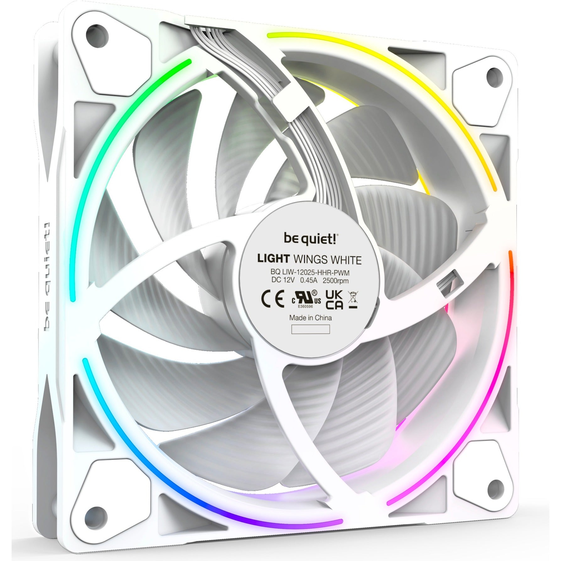 Wees stil! Wees stil! Lichtwit 120mm PWM high-speed Triple Pack
