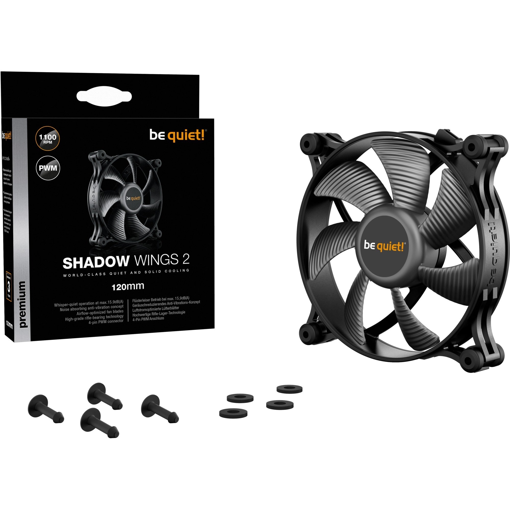 Wees stil! Wees stil! Shadow 2 PWM 120 mm