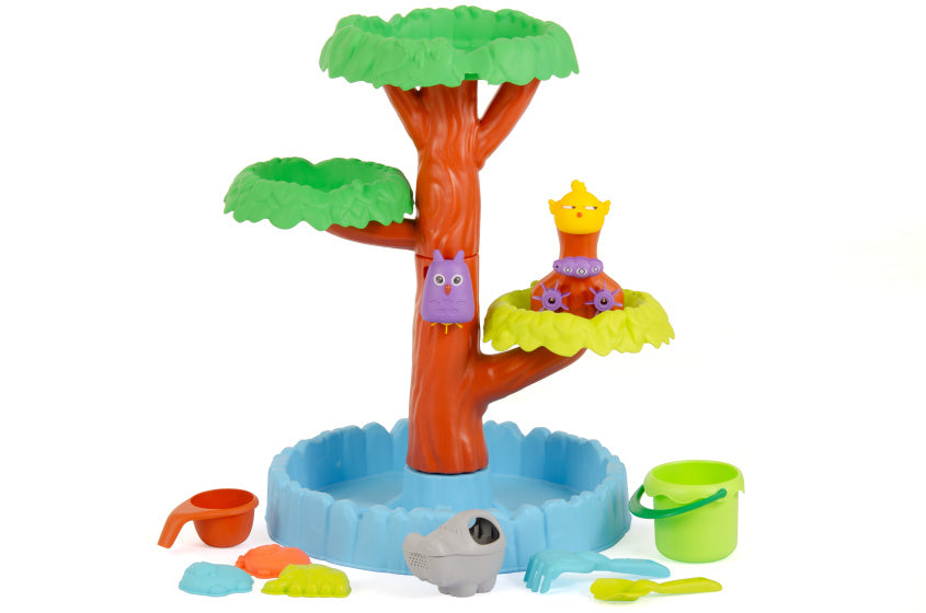 Strandspeelgoed zand- en watertafel met accessoires 16-delig