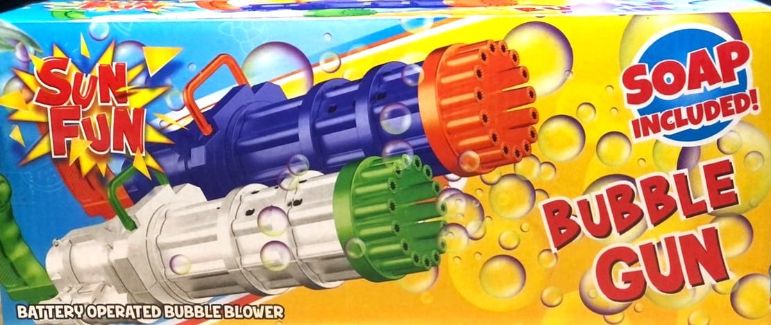 Bongers speelgoed sun fun super bellenblaaspistool met zeep, 37cm
