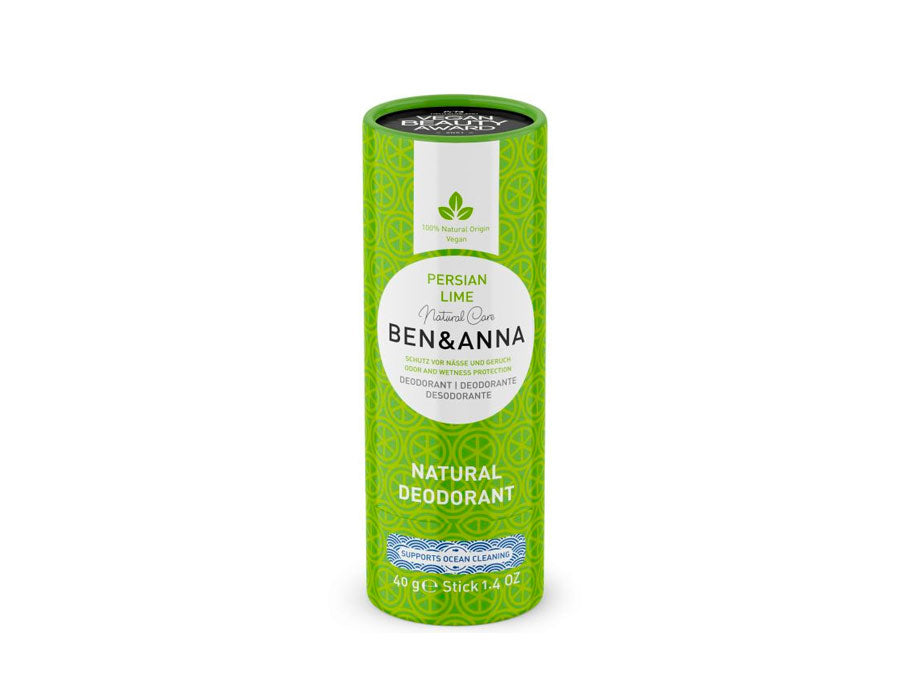Ben anna deodorant in papiertube - perzische limoen - 40 gram