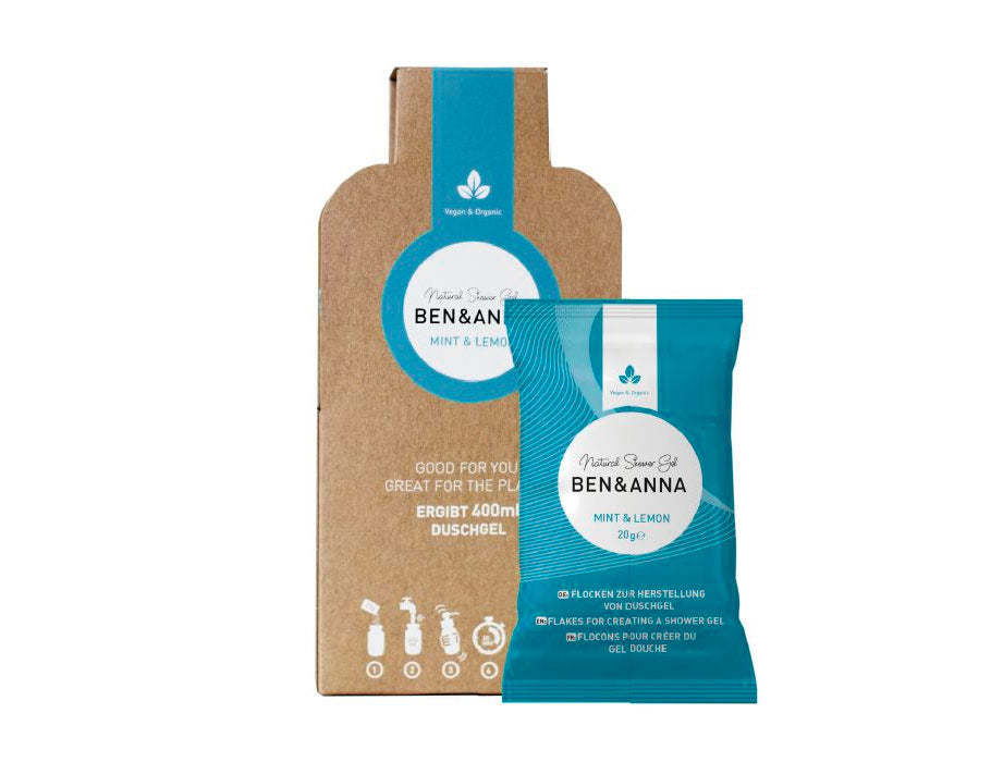 Ben anna douchegel - vlokken - blauwe basilicum - 2x20gr.
