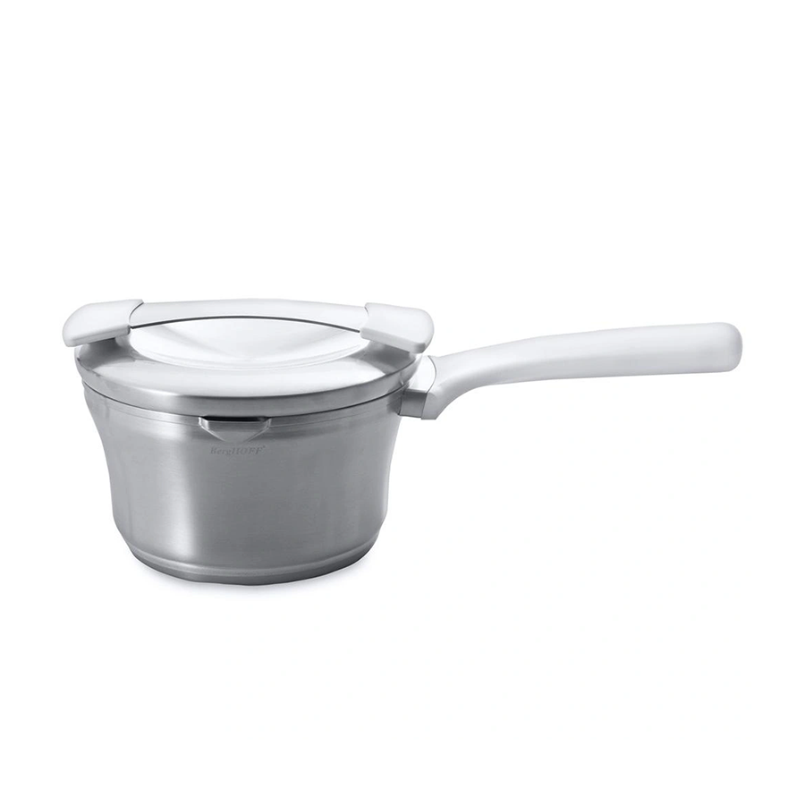 Berghoff auriga steelpan met deksel wit ø16cm