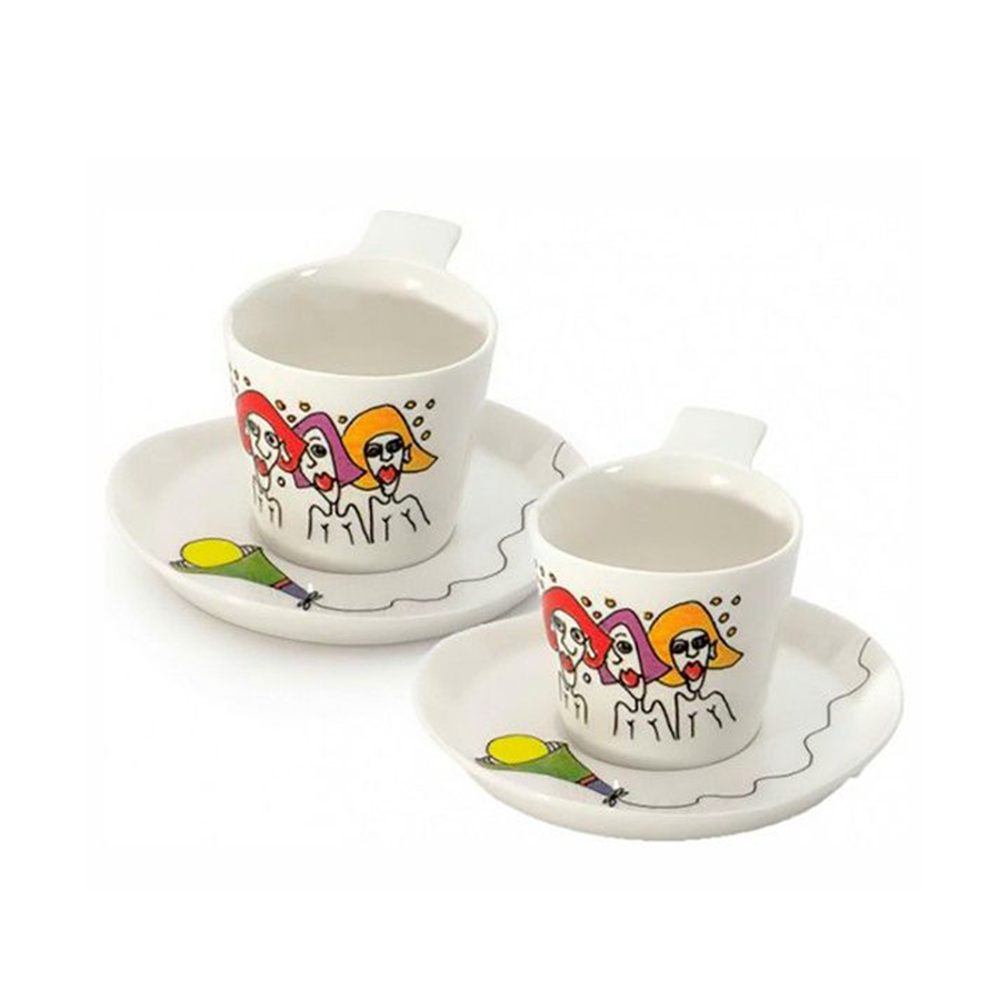 Berghoff eclipse koffiekop met bordje codriez 2 stuks
