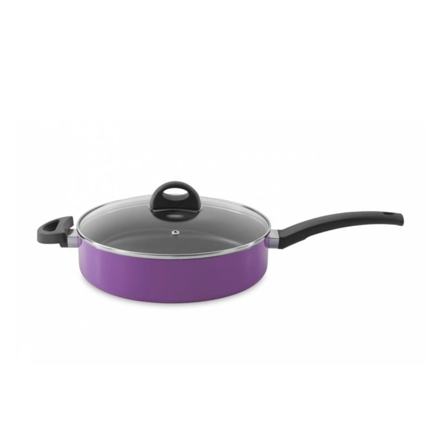Berghoff eclipse sauteerpan met deksel paars ø26cm