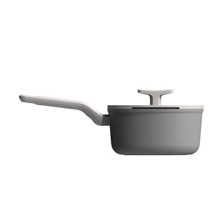 Berghoff leo lite steelpan met deksel grijs ø16cm
