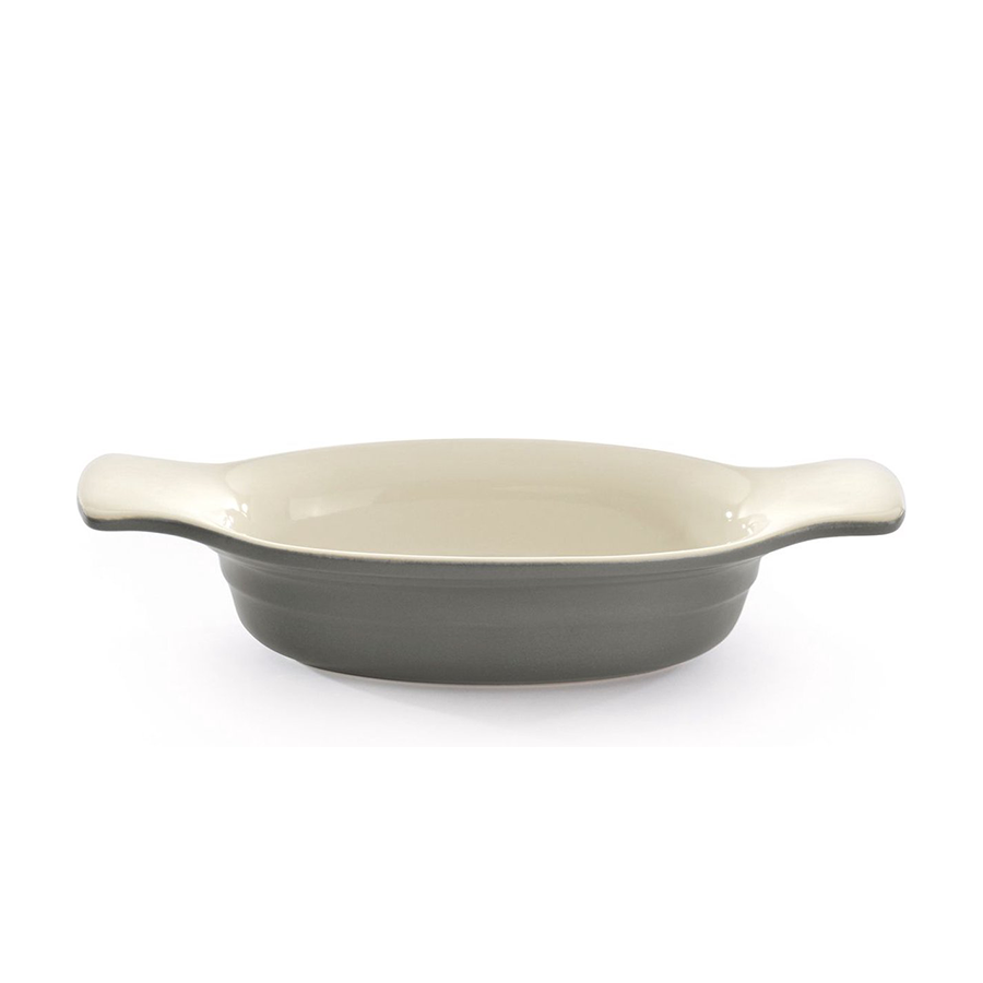 Berghoff ovenschaal ovaal grijs 24,5x12cm