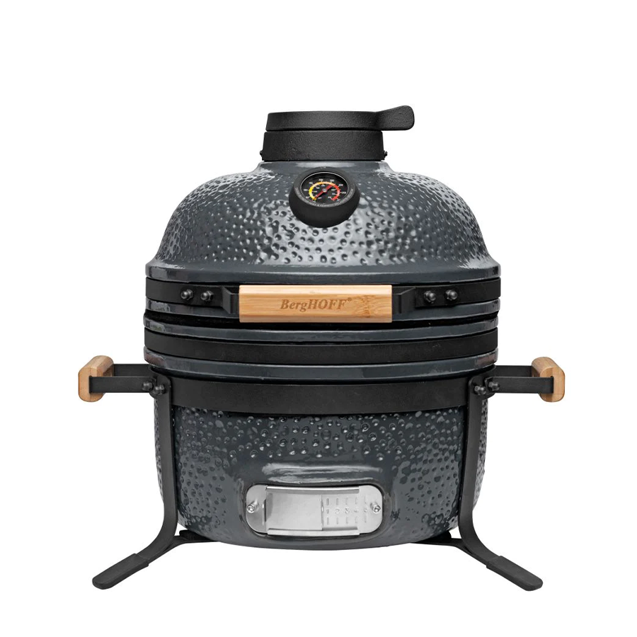 Berghoff ron keramische bbq medium steengrijs 40cm 5-delig