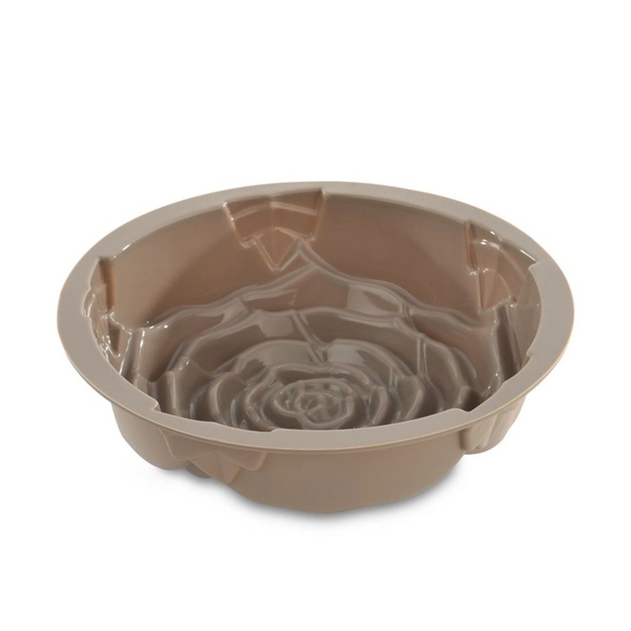 Berghoff studio cakevorm roos silicone beige 25x25x8cm