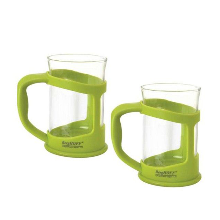 Berghoff studio koffie- theekopje groen 300ml 2 stuks