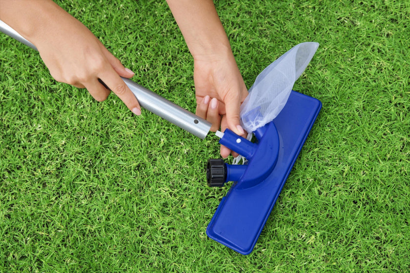 Basis Schoonmaakset Inclusief Telescoopsteel Blauw