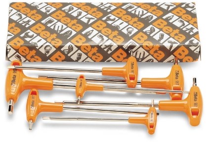 Stiftsleutelset Beta 5-delig Inbus Haaks met Handgreep