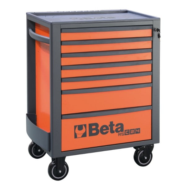 Beta rsc24 7-fo | gereedschapswagen | 7 laden | volledig oranje - 024004070